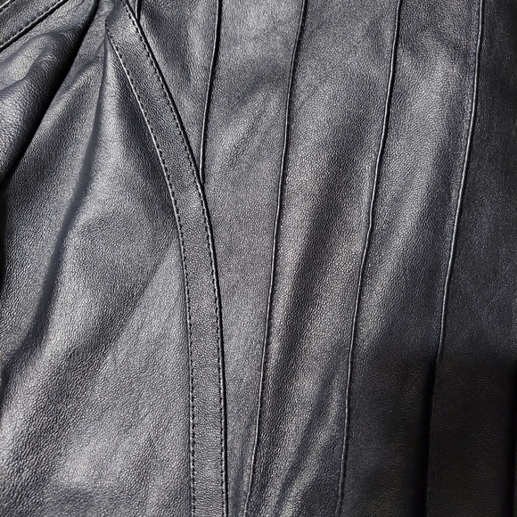 Marcello Sport Mens Black Lambskin Long Sleeve Full Zip Jacket Size XXL - Picture 10 of 14